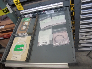 STANLEY VIDMAR HEAVY DUTY 12-DRAWER PARTS CABINET W/ CONTENTS (W-50) LOADING & HANDLING FEE $25-